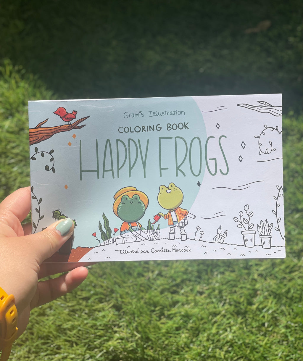 Happy Frogs Coloring book