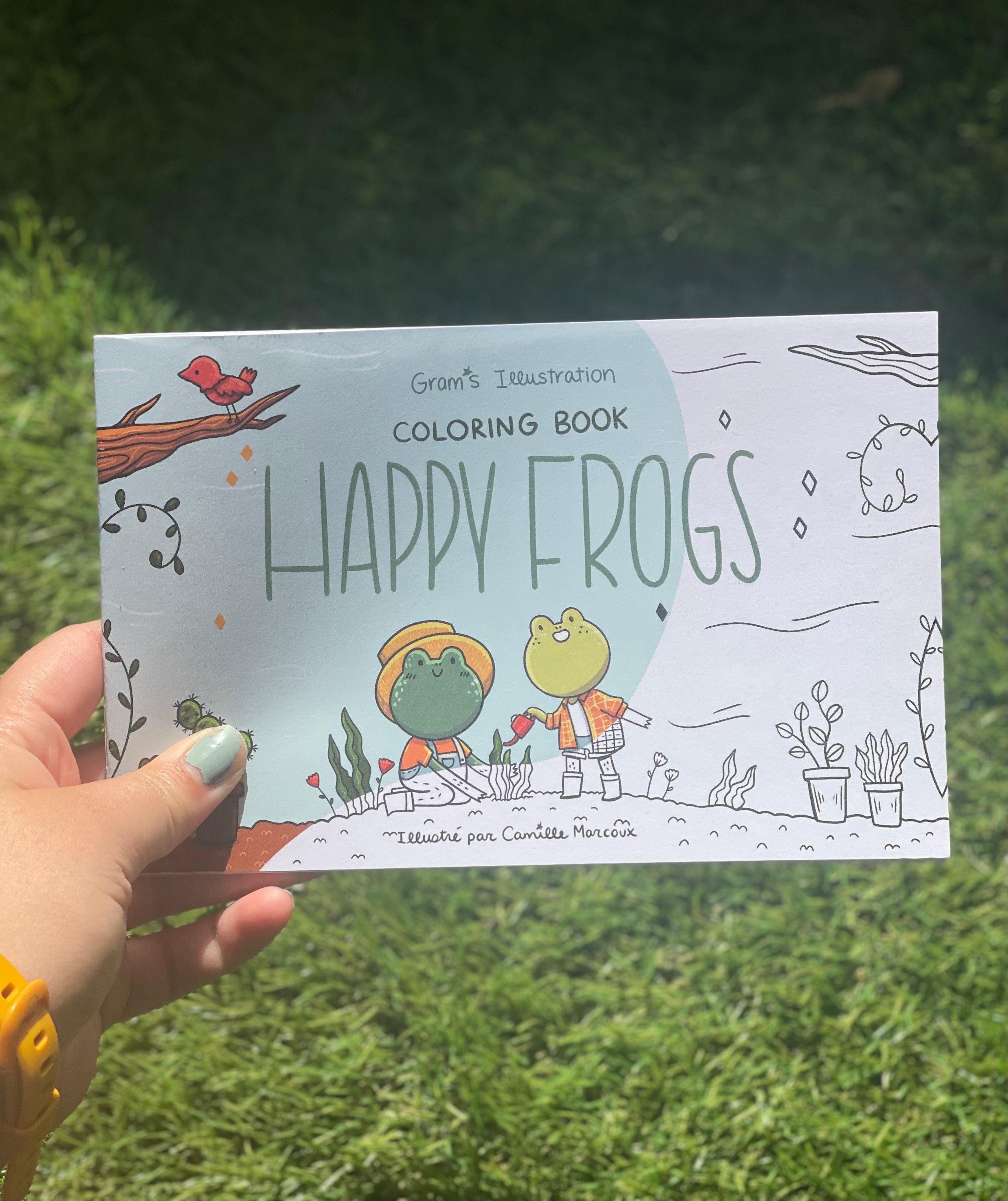 Happy Frogs Coloring book