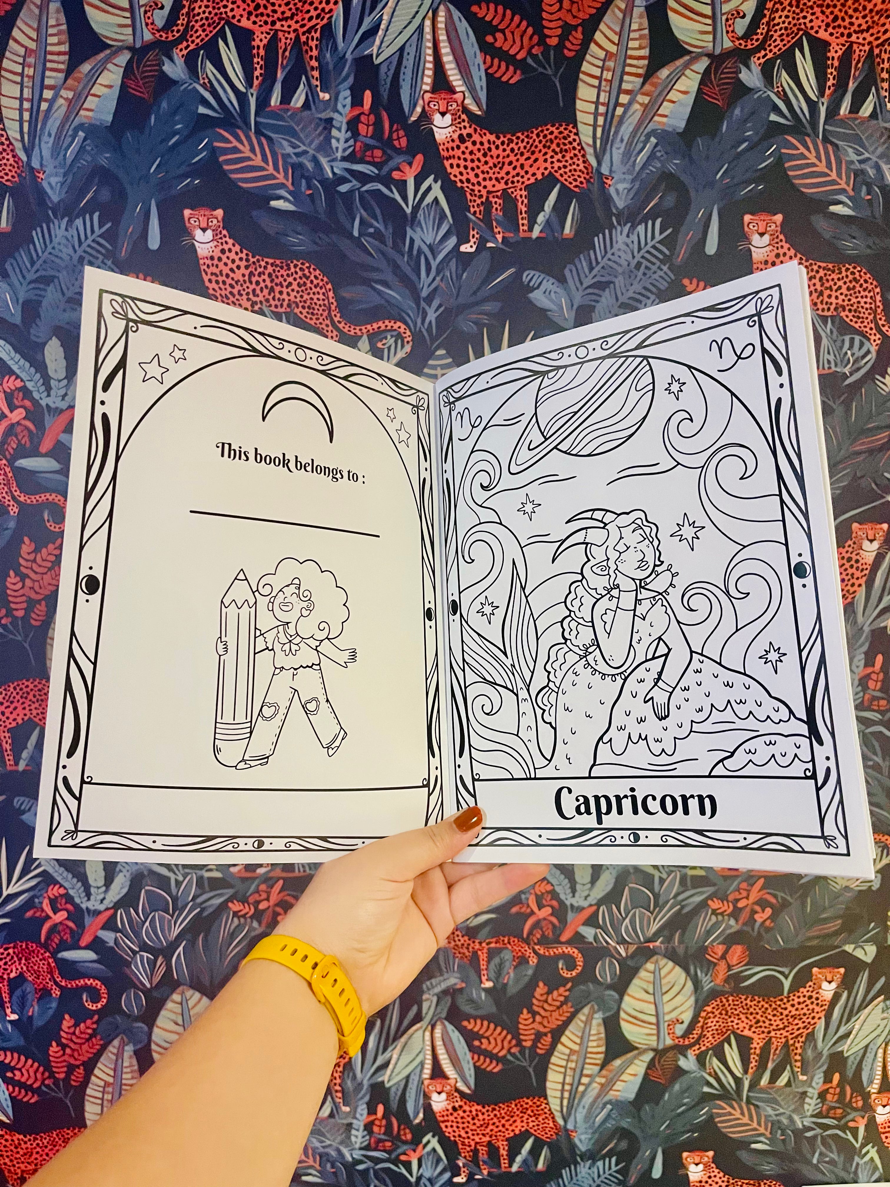 Zodiac Signs Coloring book