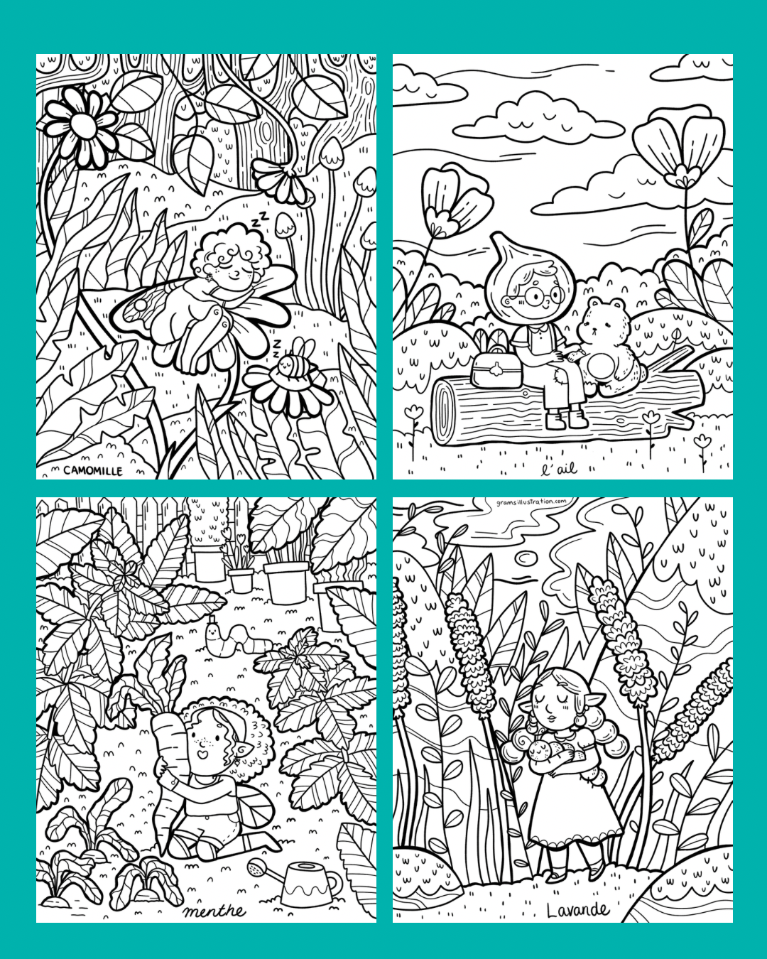 Fée & Flore Coloring Book