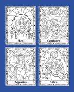 Zodiac Signs Coloring book