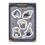Angry Possums Sticker sheet