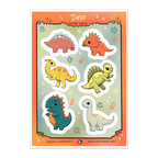Dinosaur Sticker Sheet