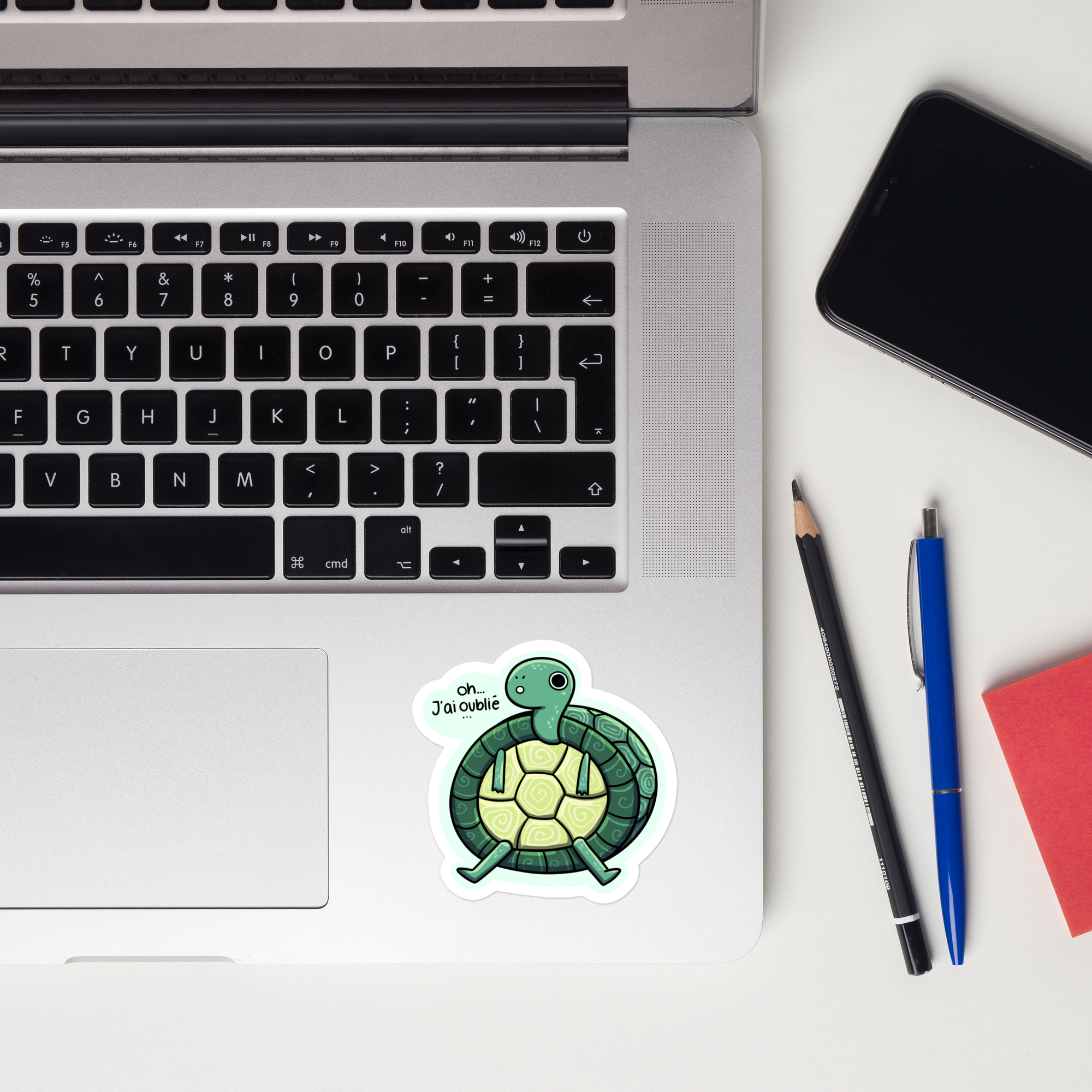 J'ai Oublié Turtle Sticker