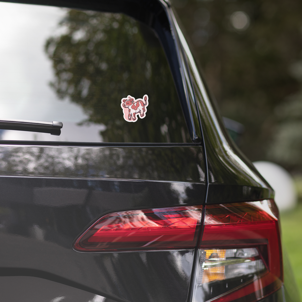 Strawberry Cow Sticker