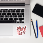 Strawberry Cow Sticker