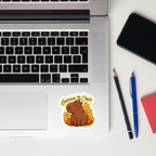 Embrace the Chaos Capybara Sticker
