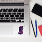 Not a Phase Goth Unicorn Sticker