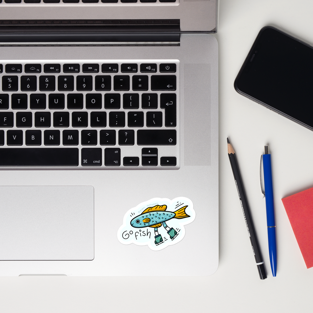 Go Fish Sticker