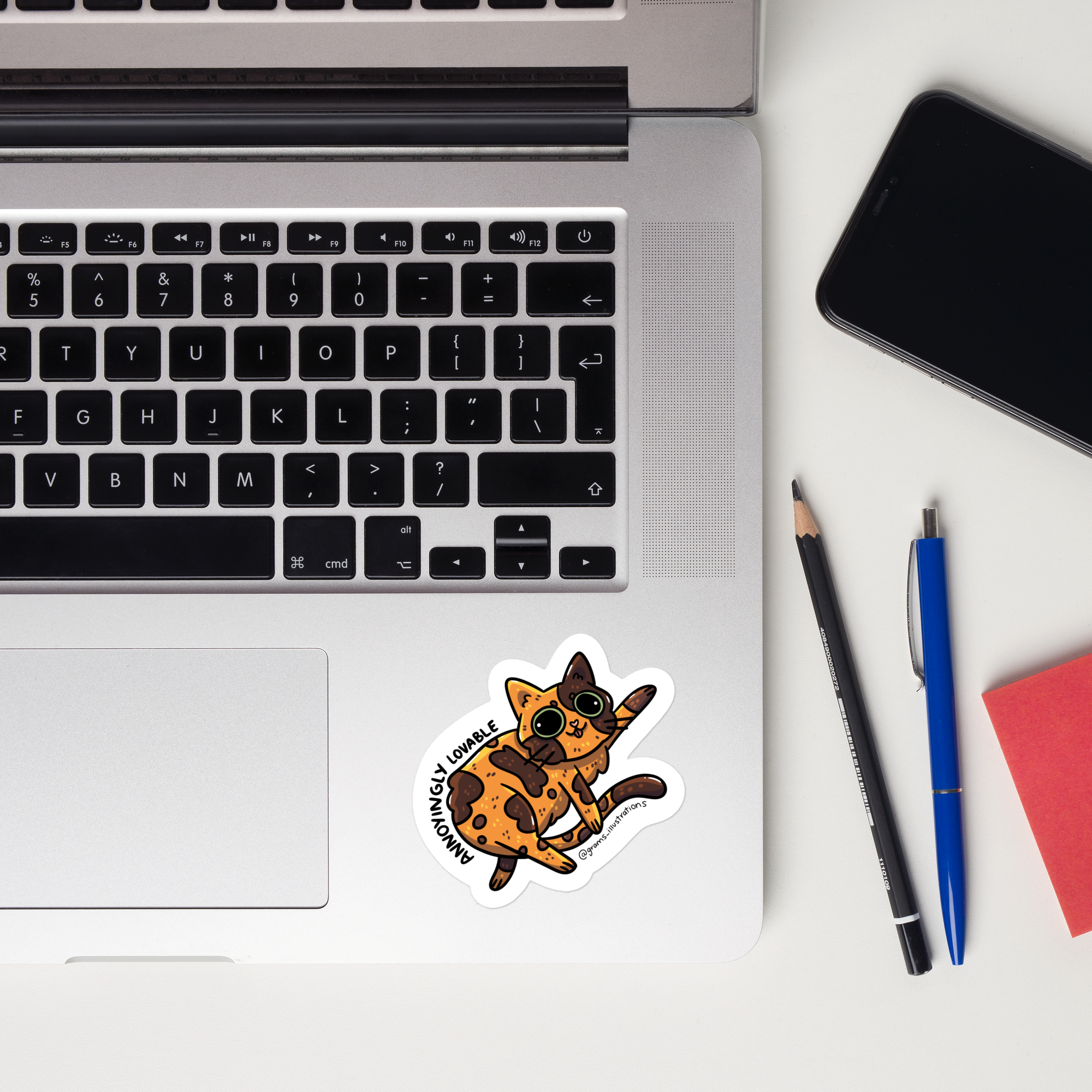 Annoyingly Lovable Cat Sticker