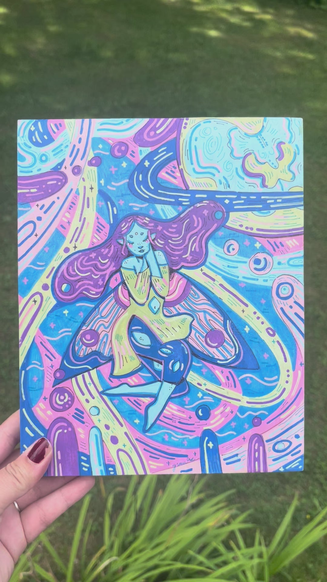 Space Girl Originale painting