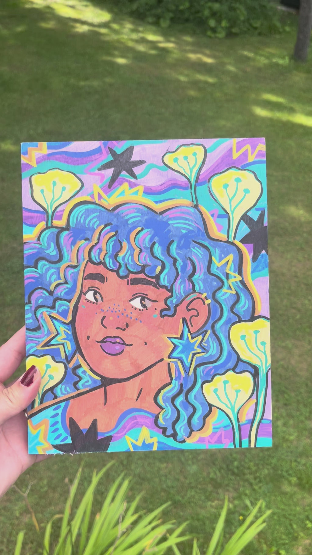 Star Girl Original Painting